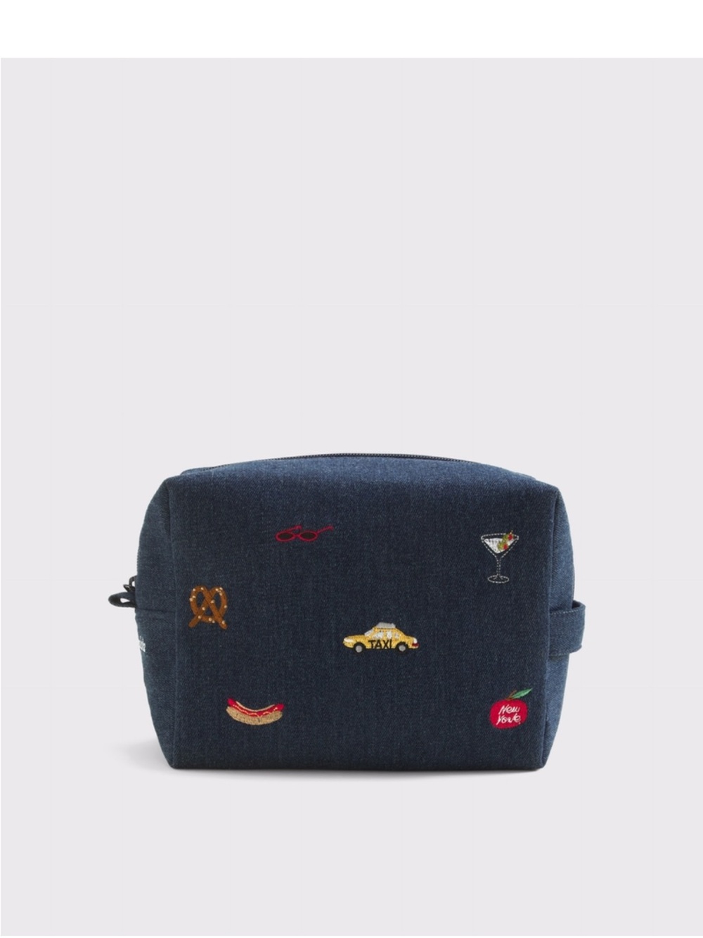 Abbode X Abercrombie & Fitch Embroidered Denim Pouch (One Size)
